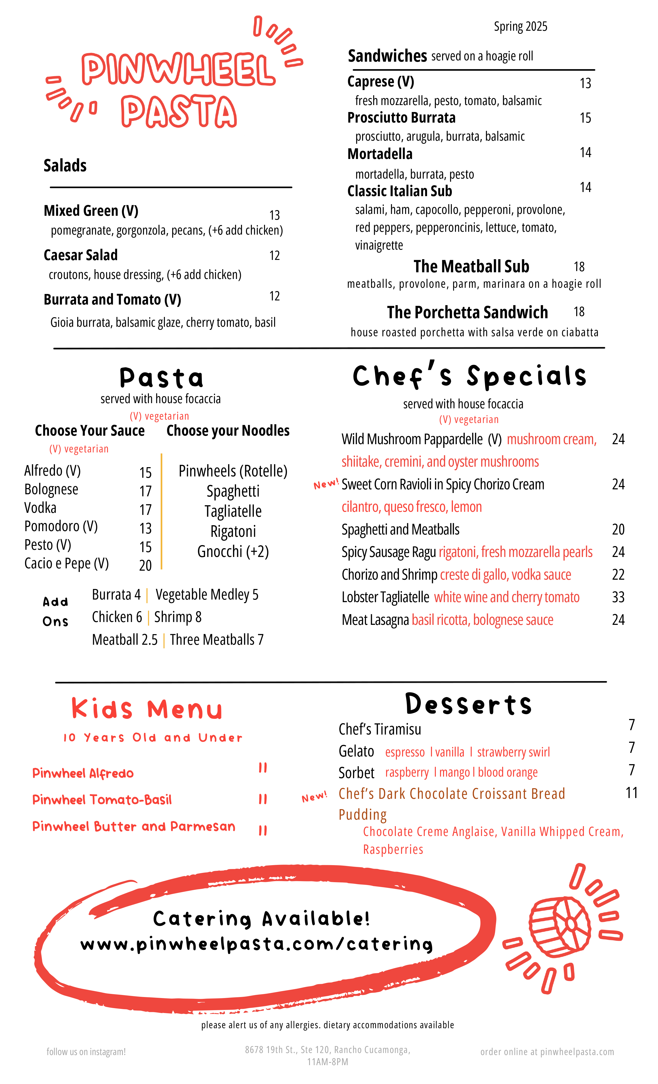 Pinwheel Menu